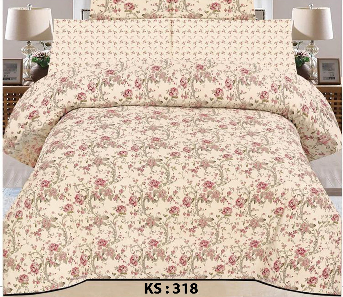 3-Piece Dinor Premium Cotton bedsheet